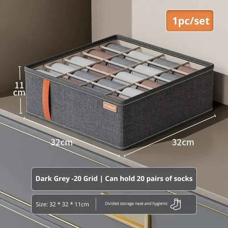 Drawer Organizer Set – Multi-Cell Closet Storage System