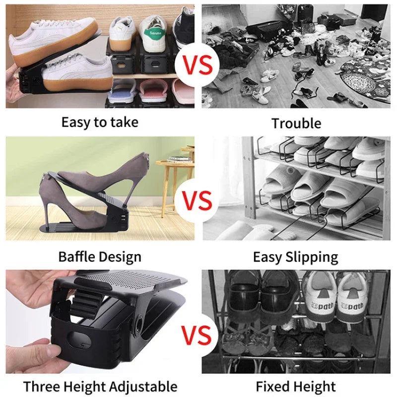 Adjustable Shoe Slot Organizer – Space-Saving Shoe Storage Solution
