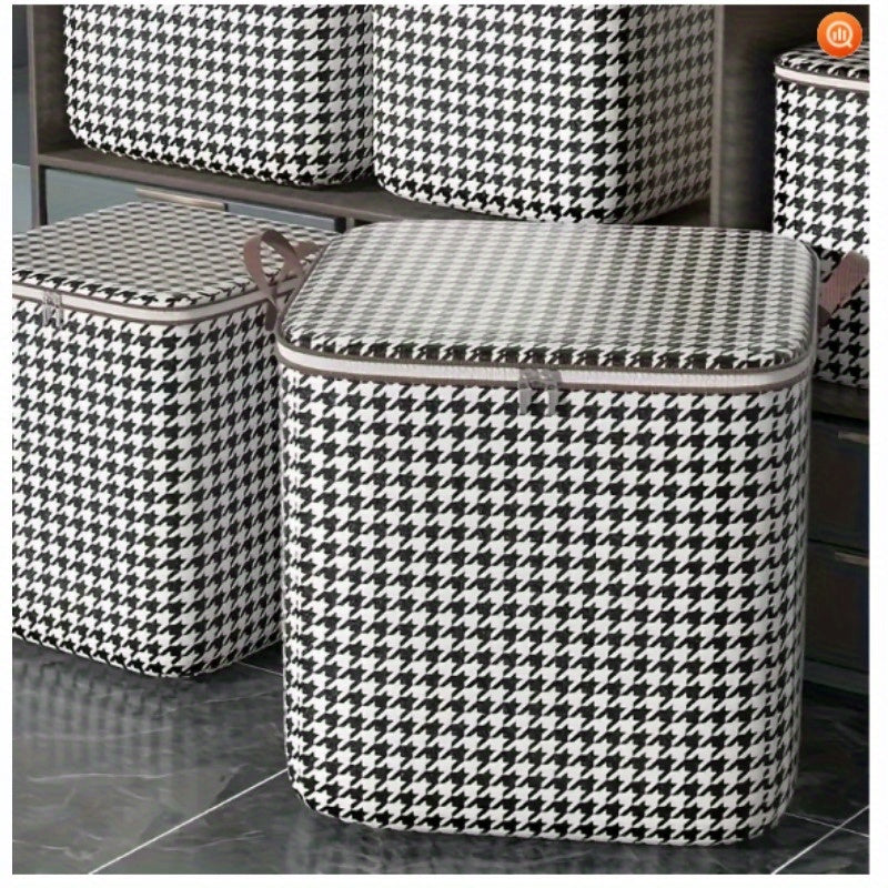3-Piece Foldable Storage Bag Set – Large Capacity Organizer with Zipper & Handles.