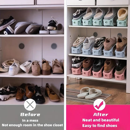 Adjustable Shoe Slot Organizer – Space-Saving Shoe Storage Solution