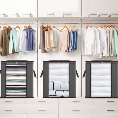 4-Pack Large Capacity Storage Bags – Heavy Duty Moving & Closet Organizer